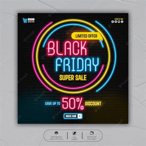 Premium Psd Black Friday Sale Social Media Post Banner Template