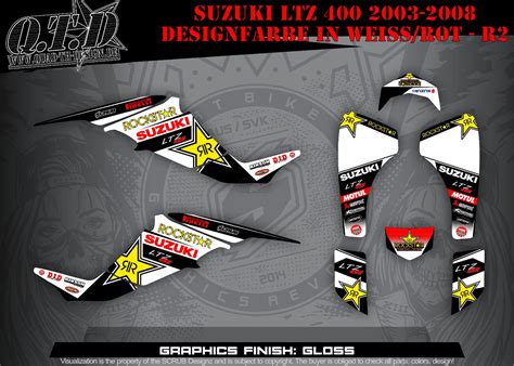 SCRUB DEKOR KIT ATV SUZUKI LTZ 400 2003 2008 GRAPHIC KIT FACTORY