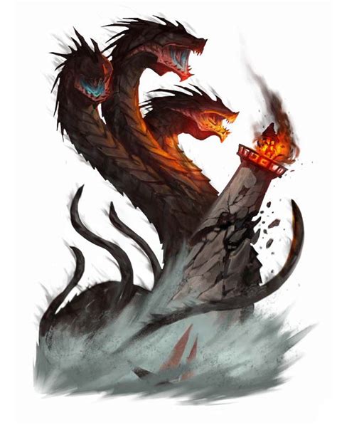 Cerberus Worm Pathfinder Fantasy Creatures Art Monster Artwork