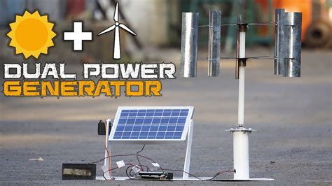 Dual Power Generation Solar Plus Windmill Generator Green Energy