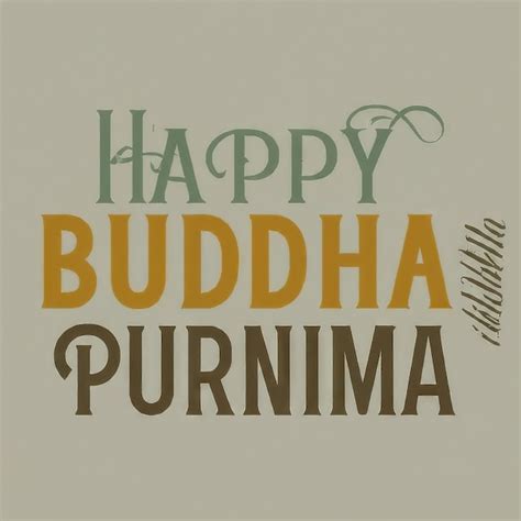 Premium Vector Buddhas Day Card With Inscription And Hand Drawn