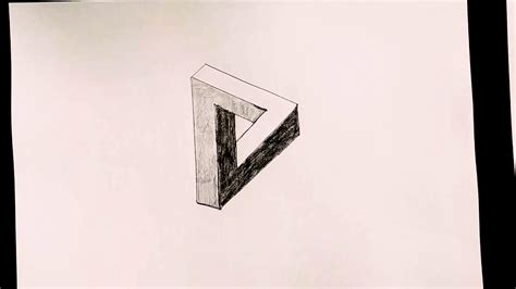 İmkansız Üçgen Nasıl Çizilir 3d Çizim How To Draw An Optical Illusion