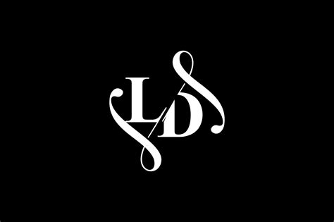 LD Monogram Logo Design V6 Graphic By Greenlines Studios Creative Fabrica