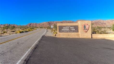 Joshua Tree National Park Sign Editorial Photography Image Of Sign Tree 62640207