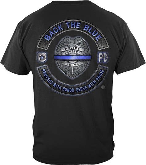 Erazor Bits Law Enforcement Back The Blue Law Enforce T Shirt Ff2426