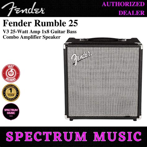 Fender Rumble V Watt X Guitar Bass Combo Amplifier Speaker