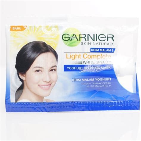 Jual Garnier Light Complete Yoghurt Sleeping Mask Sachet Ml Shopee