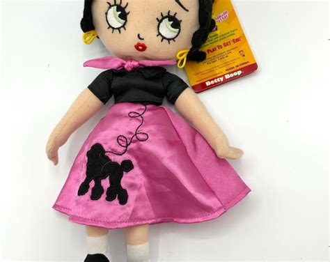 Gorgeous Collectible Betty Boop Stuffed Doll With Clothe Old The 1950s