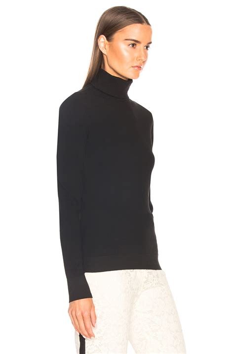 Calvin Klein 205w39nyc Turtleneck Tee In Black Fwrd