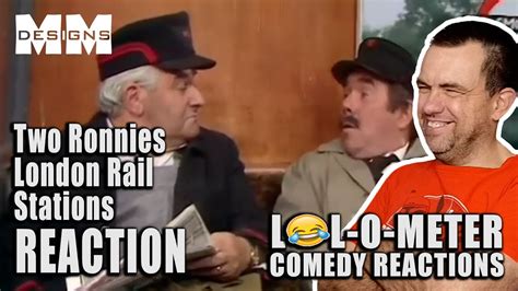 REACTING TO The Two Ronnies London Rail Stations Sketch LOL O METER