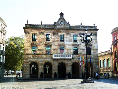 Gijón Plaza Del Ayuntamiento Gijon Town Hall Square Province Of