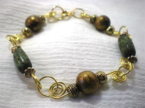 Beaded Spiral Wire Bracelet Video Tutorial