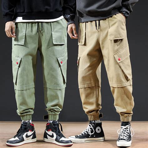 Calça De Corrida Masculina Estilo Hip Hop Calça De Harém Preta De