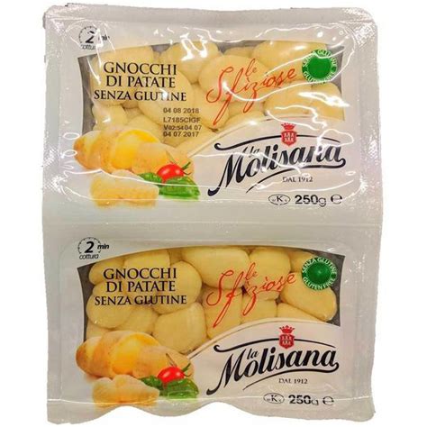 LA MOLISANA GNOCCHI DI PATATE 2 Vaschette Da 250 Gr Senza Glutine