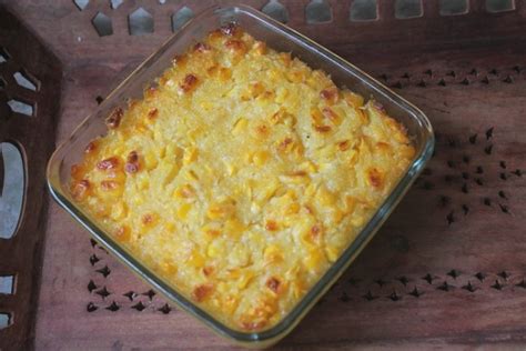 Sweet Corn Pudding Recipe - Baked Corn Pudding Recipe