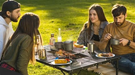 Aroundfire Out Of Doors Moveable Cooking Station And Grill Table