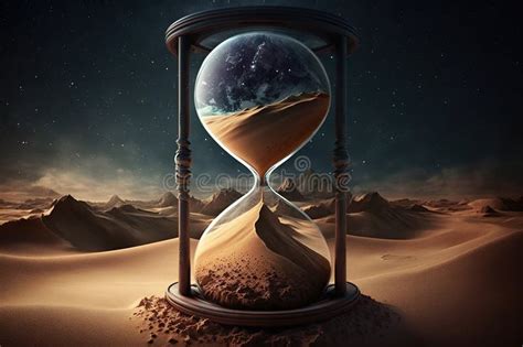 An Hourglass Filled With Golden Sand A Visual Reminder That Time Is Passing And Life Is