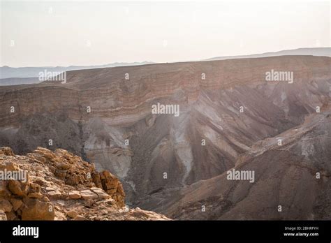 La antigua fortificación en el Distrito Sur de Israel Parque Nacional