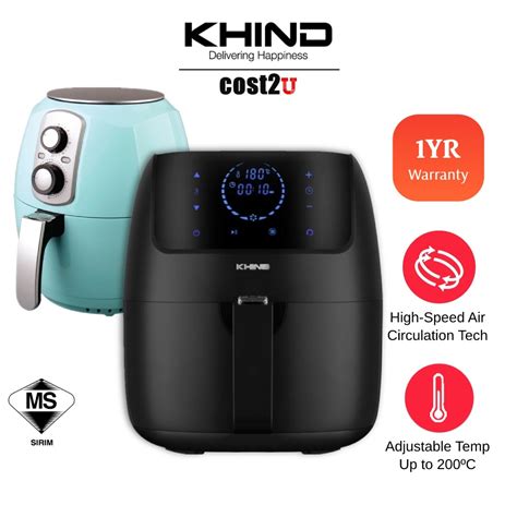 Khind Healthy Air Fryer With High Speed Air Circulation ARF26 ARF3000