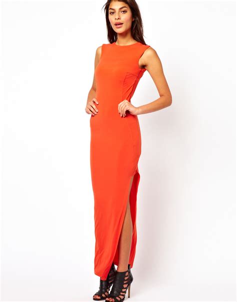 Asos Maxi Dress With Square Side Cut Out Shopstyle