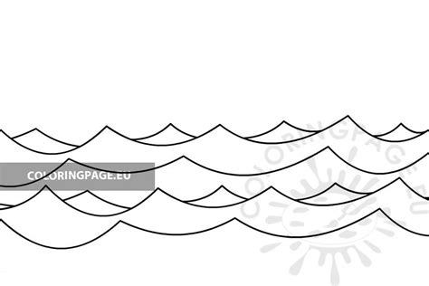 Ocean Waves Coloring Pages