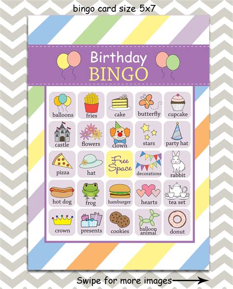 Printable Bingo Birthday Cards Printable Lab