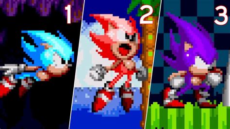 3 Different Super Sonic In Sonic 2 Sonic 2 Absolute Mods Gameplay