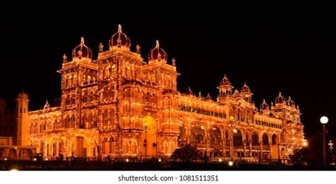 Mysore Palaceat Night Stock Photo 1081511351 | Shutterstock