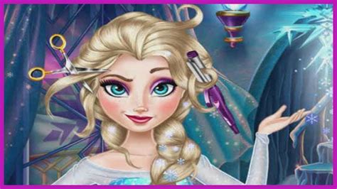 Disney Frozen Elza Hair Salon Princess Elsa Games For Girls Makeup And