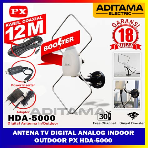 Antena Tv Digital Analog Indoor Outdoor Px Hda Px Antena Tv