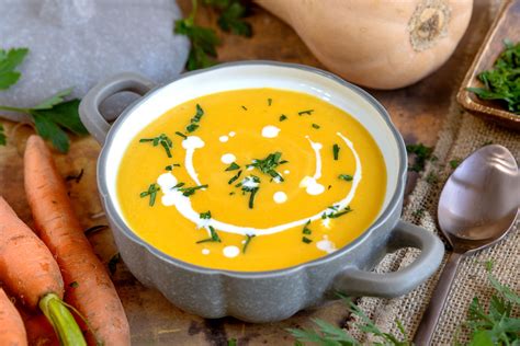 Cremige Kürbis Karotten Suppe Rezept eat de