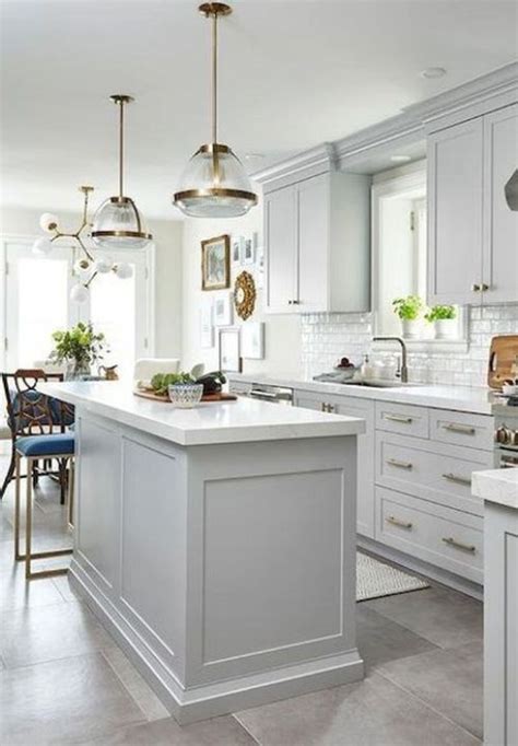 15 Stunning Kitchen Color Schemes With Grey Floors - Home Decoriez