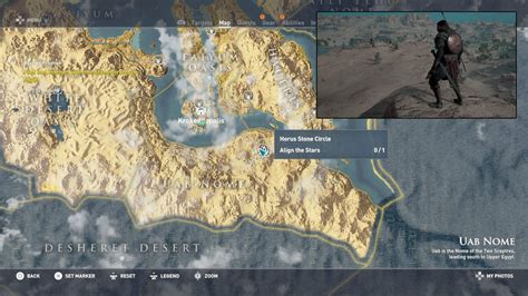 Promesa De Bayek Y Círculos De Piedras En Assassins Creed Origins