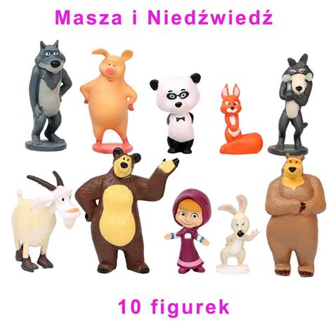 Figurki Z Bajki Masza I Nied Wied Postaci Zestaw Rzesz W Olx Pl