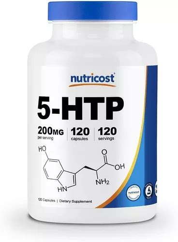 Suplemento Em C Psulas Nutricost Htp Mg Sabor Neutro Em Garrafa De