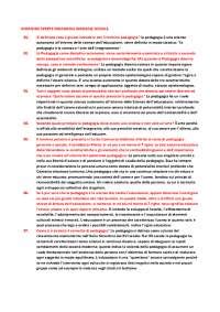 Domande Aperte Pedagogia Generale Cfu Appunti Di Pedagogia Docsity