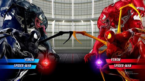 Black Venom Black Spiderman Vs Red Venom Spiderman Very Hard AI