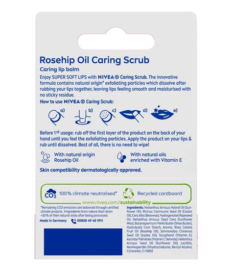 Soft Lips Caring Scrub With Rosehip Oil Nivea