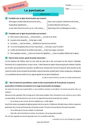 Ponctuation Eme Primaire Exercice Valuation R Vision Le On Pdf