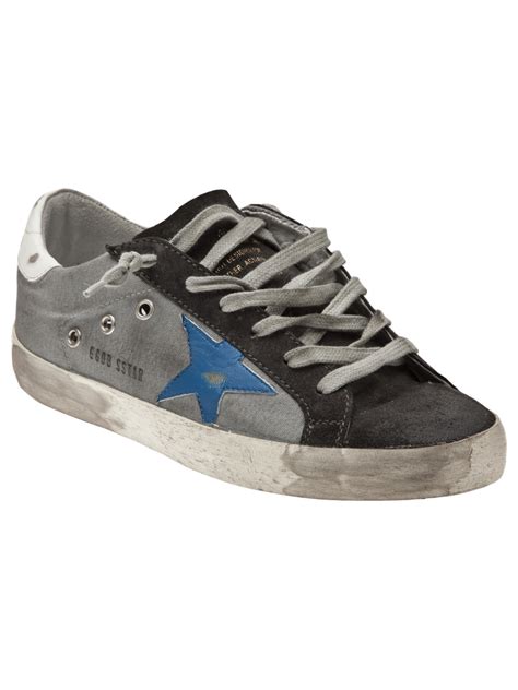 Golden Goose Deluxe Brand Superstar Sneakers In Blue Black Lyst