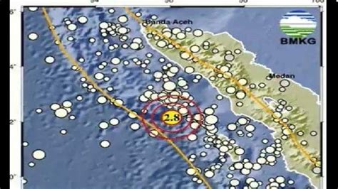 Aceh Diguncang Gempa Bumi Lengkap Info BMKG Pusat Gempa Kedalaman