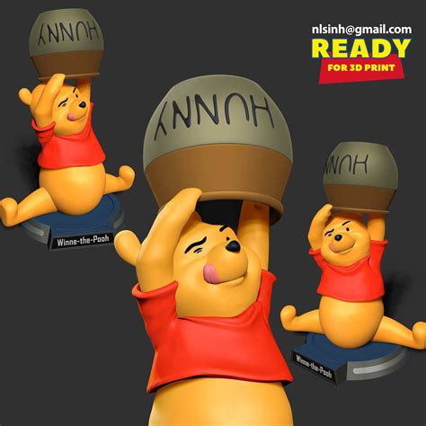 Winnie The Pooh 3d Model By Sinh Nguyen