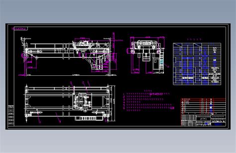 16t32t165米挂钩桥式起重机autocad 2004模型图纸下载 懒石网