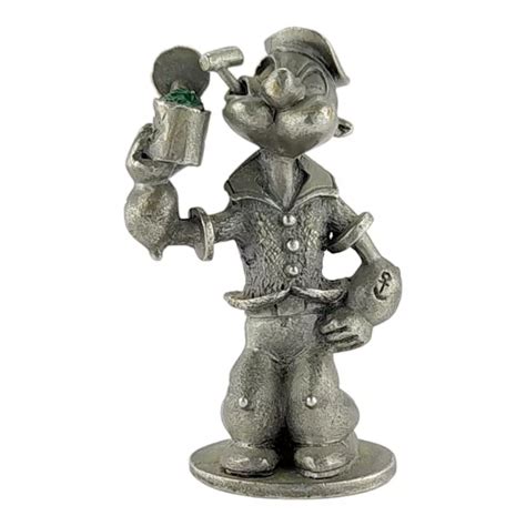 SPOONTIQUES PEWTER POPEYE The Sailor Man Cartoon Comic Vintage