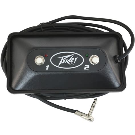 Peavey Multi Purpose 2 Button Footswitch With Led Indicators For