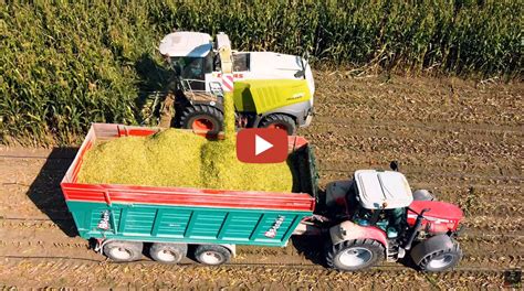 Mais Hakselen In Itali Met X Claas Hakselaars John Deere En