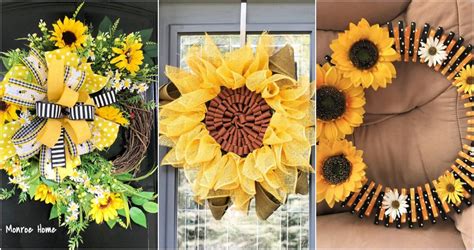 Easy Diy Sunflower Wreath Ideas