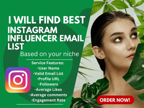 Best Instagram Influencer Email List Based On Your Niche Upwork