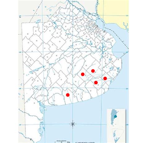 Mapa De La Provincia De Buenos Aires Con Partidos Donde Se Ubican Los