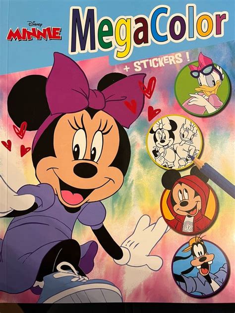 Kleurboek Disney Minnie Kleurplaten Stickers Pagina S Bol